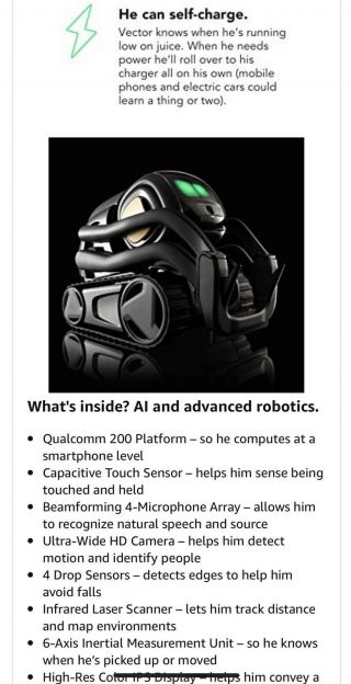 Anki - Vector Robot with Amazon Alexa Voice Assistant - Black 7