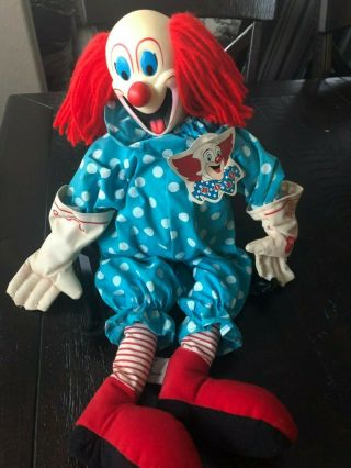 1999 Vintage Bozo The Clown Doll 20 " A&a Plush Aurora Chicago Aurora Talking