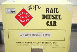 Aristo - Craft ART - 22803 B&O Baltimore & Ohio RDC Rail Diesel Car G - Scale 12