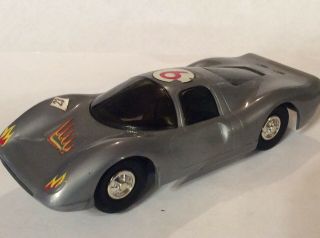 Vintage Eldon Slot Car P - 3 Ferrari 1352 - 12 Gray