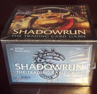 6 FASA Shadowrun Trading Card Game Booster Boxes 1997 2