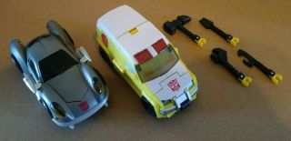 Transformers Animated Deluxe Freeway Jazz & Rescue Ratchet Loose Complete