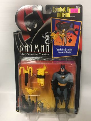1992 Batman The Animated Series Combat Belt With Firing Grappling Hook & Missile