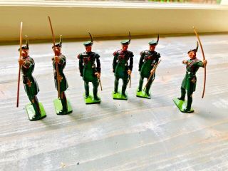 6 W Britain Toy Soldiers 2079 The Royal Company Of Archers William Britain