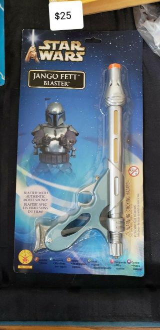 2002 Star Wars Jango Fett Blaster Almost 12 " Long
