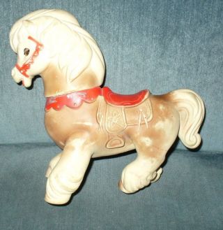 10 X 11 " Vintage 1961 Rubber Horse Squeaky Toy - Edward Mobley / Arrow Rubber