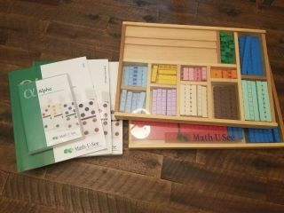 Math U See Manipulatives Block Kit With Wooden Storage Boxes