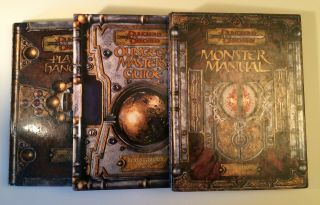 Set Dungeons & Dragons Core Rulebook V.  3.  5 Edition Set Handbook Masters Monster