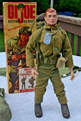 Gi Joe Vintage " Action Soldier " 7500 W/ Box & 12 Inch Action Figure 1964