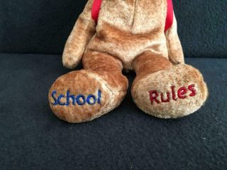 Set 2 Ty Beanie Baby Bears ABC ' s 123 ' s Back to School Rocks Rules Backpacks 2006 2