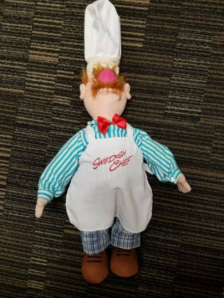 24 " Muppets Swedish Chef Plush Stuffed Doll By Sababa Toy 2004 Rare