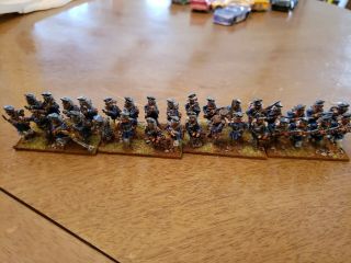 28mm Superbly Painted Prussian Napoleonic Landwehr Metal 32 Figs Itgm