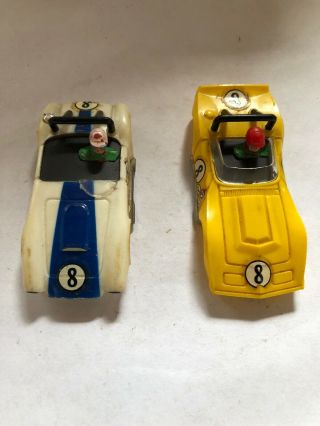2 Tyco Ho Slot Car Bodies (may Be Tyco Pro Not Sure)