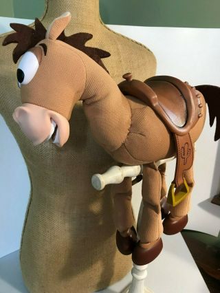 Toy Story Bullseye horse plush soft doll Plastic Saddle Thinkway Sounds Vibrates 2