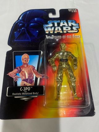 Kenner Star Wars The Power Of The Force C - 3po Realistic Metalized Body