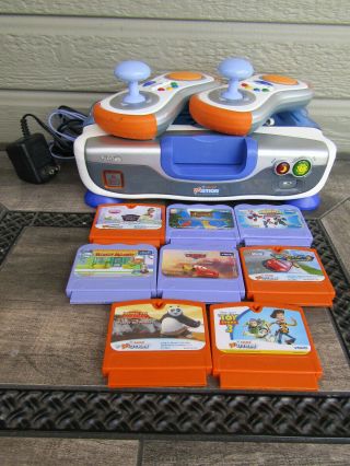 Vtech Vsmile Motion Learning Game Console 8 Games 2 Controllers Power Cord
