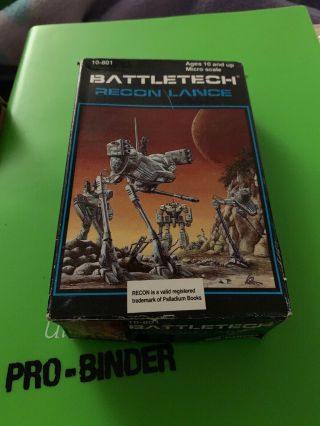 Battletech Recon Lance 4 Mechs Robotech Ral Partha Miniature Opened 10 - 801