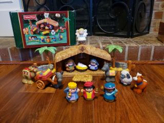 Fisher Price Little People Deluxe Nativity Set Christmas Story Lights Music