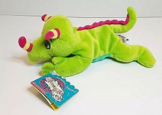 Magic School Bus Liz Lizard Plush Stuffed Animal Toy 1997 Scholastic Side Kicks