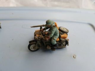 BRITAINS Ltd 9681 Die Cast German WWII Soldier BMW Motorcycle,  Kettenkrad 2