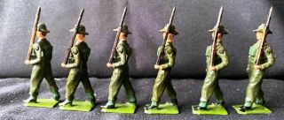 Britains Toy Lead Soldiers Australian Infantry Battle Dress Marching Slope 2031 3