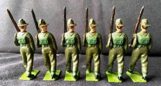 Britains Toy Lead Soldiers Australian Infantry Battle Dress Marching Slope 2031 4