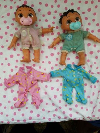 Rare Dora The Explorer Cuddle & Care Twins Brother Sister Pacifiers Outfits
