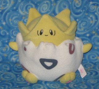 Togepi Pokemon Fleece Plush Doll Stuffed Toy 7 " Banpresto 2000 Usa