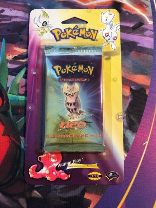 Pokemon Neo Destiny Booster Blister Pack Unlimited Cardboard Noctowl