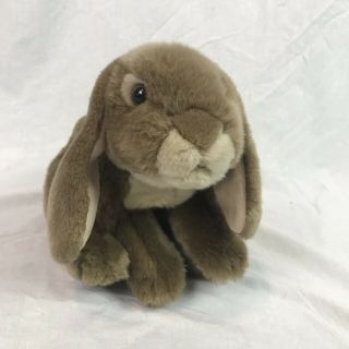 Toys R Us Animal Alley Bunny Rabbit Plush Life Like Stuffed Animal Realistic 13”