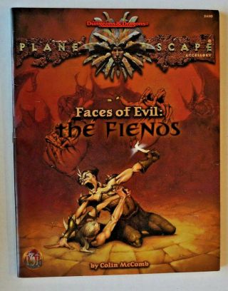 Faces Of Evil: The Fiends Planescape Ad&d Dungeons And Dragons 2630 Accessory