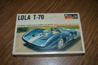 Monogram Lola T/70 1968 Vintage 1/32 Slot Car Box Only
