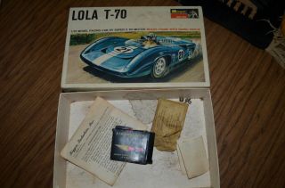 Monogram LOLA T/70 1968 Vintage 1/32 Slot Car Box Only 3