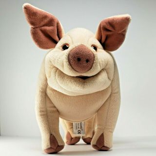 Folkmanis Plush Large Pig Full Body Hand Puppet Stuffed Animal 14 In