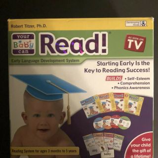 Your Baby Can Read Kit Early Language Development Dvd Book Cards Titzer