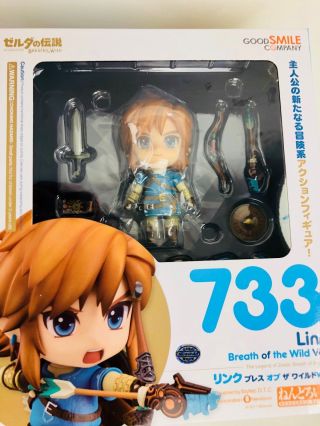 The Legend Of Zelda Breath Of The Wild Link Nendoroid 733 From Japan