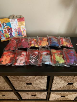 Complete Set Mcdonalds Beanie Babies For The 25th Anniversary Of The Happy Meal