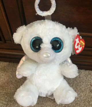 Halo The Angel Bear (6 Inch) Ty Beanie Boo - With Tags