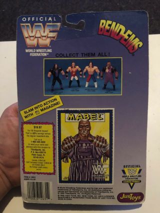 WWE WWF Mabel JusToys Bend - ems MOC wrestling 2