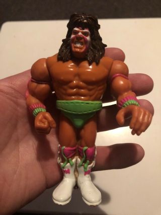 Vintage 1990 Sports Toys Ultimate Warrior Wwf Wwe Hasbro Wrestling Figure