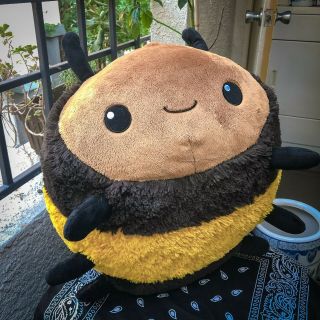Big Squishable Fuzzy Bumblebee 15 " Plush Soft Toy Pillow Bee