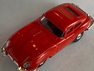 Vintage Aurora Thunderjet 500 1962 Jaguar Xke Slot Car In Red
