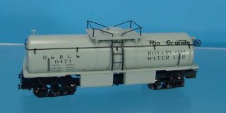 Tg - Hon3 Brass Overland D&rgw Rotary Om Water Tank Car 0471 Factory Painted