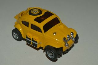 Vintage Aurora A/fx Baja Bug Slot Car Ho Scale Yellow Rare Singapore Very Good