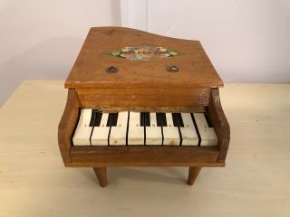 Old Vintage Celebrate Baby Piano Wood Wooden Toy Children Kids Music
