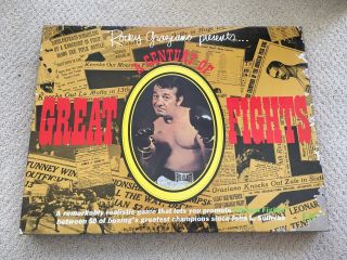 1970s Rocky Graziano Presents A Century Of Great Fights Board Game