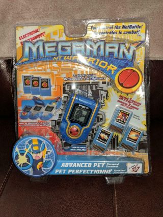 Rare 2004 Megaman Nt Warrior Advanced Pet,  Battlechip Disks Mattel