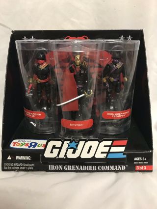 Gi Joe 25th Anniversary Iron Grenadier Command Destro Officer Trooper 3 Of 3 Tru