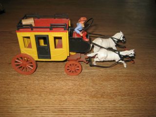 Timpo Toys - England - Vintage Plastic Stage Coach - 1960´s.