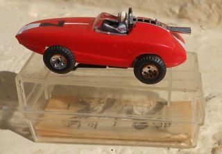 Vintage Aurora 7 Red Racing Slot Car Boxed